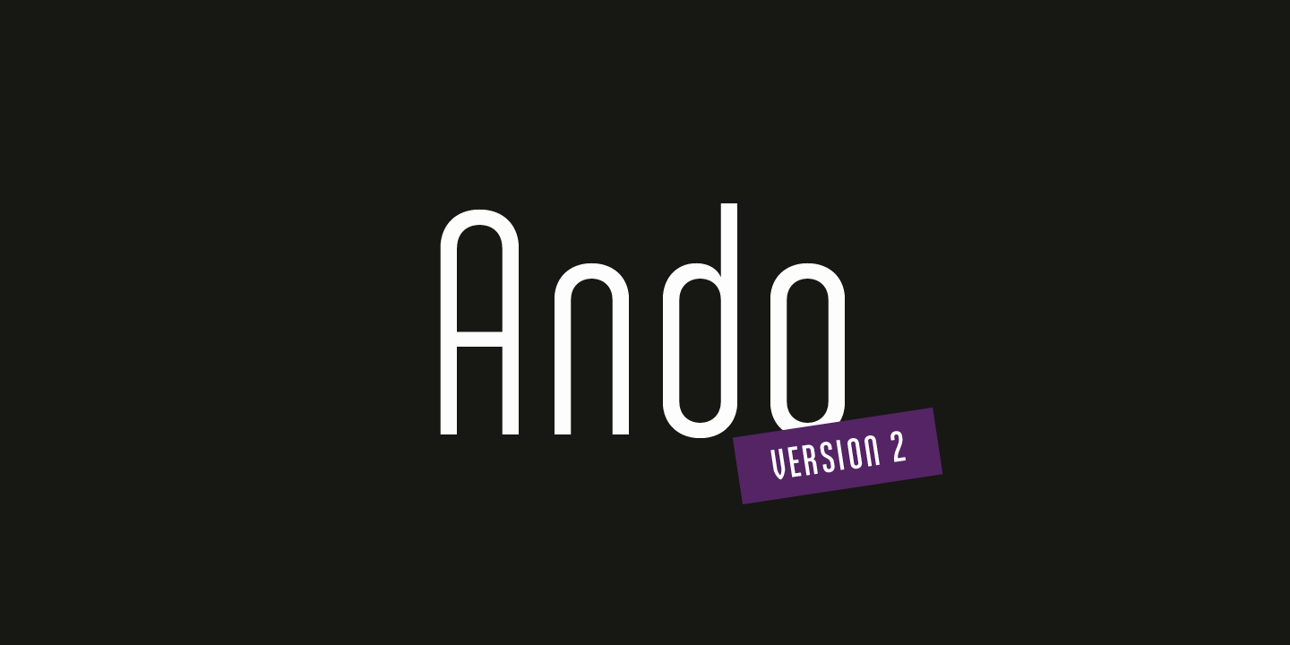 Ando Font preview